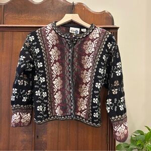 Vintage Paul Harris Design PHD Patterned Cardigan